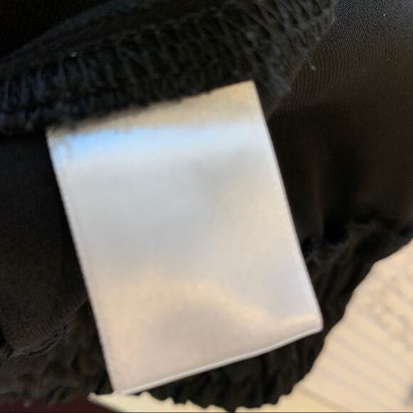 HARLOW and graham black athletic pants draw string Cuffed ankles Size L - Picture 11 of 11